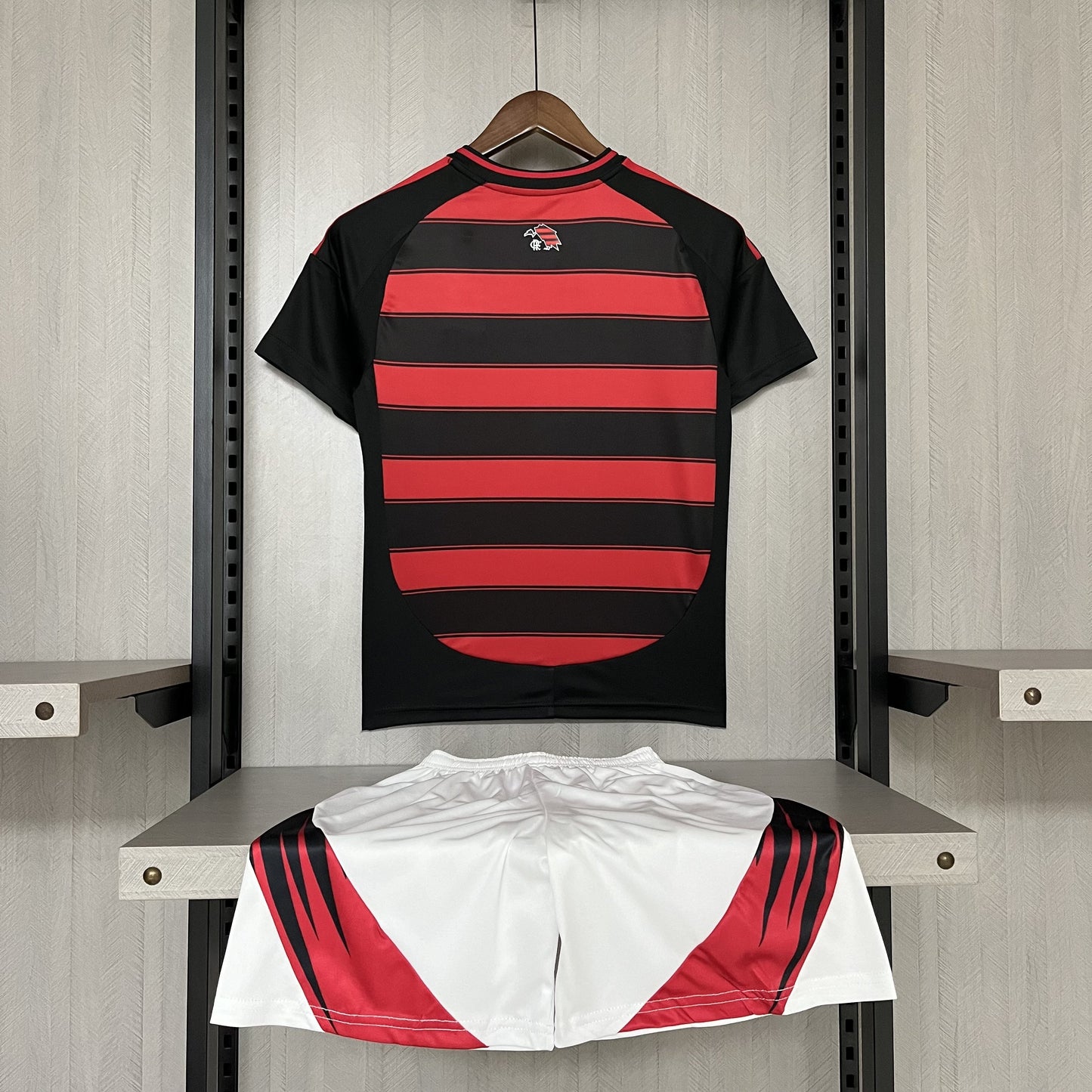 Kit Infantil Flamengo Home 25/26 - Vermelho e Preto