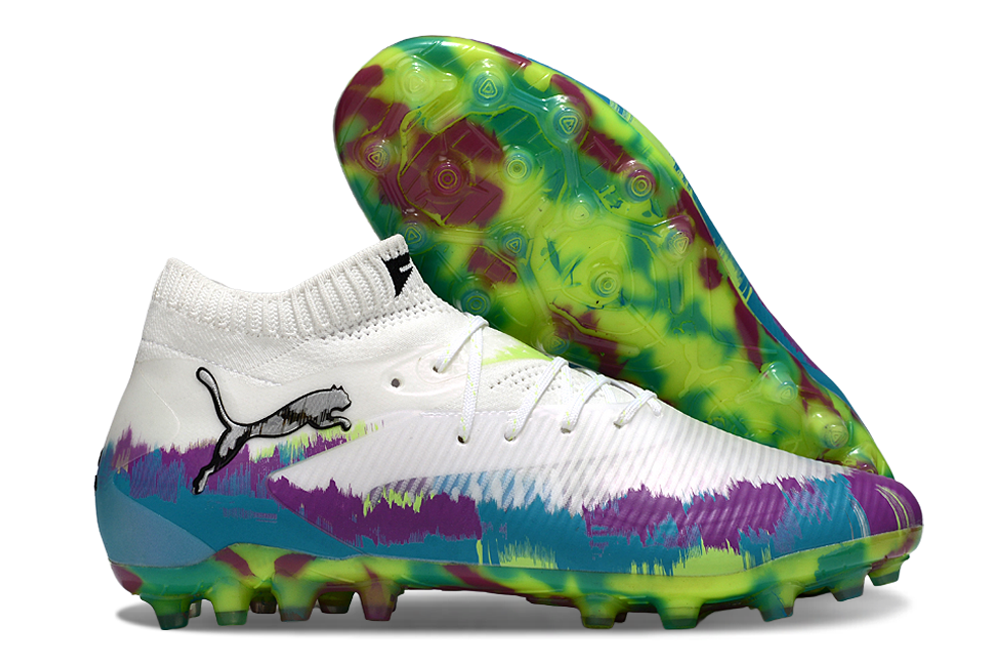 Chuteira Society Puma Future 8 Ultimate Match Pro - Colorida