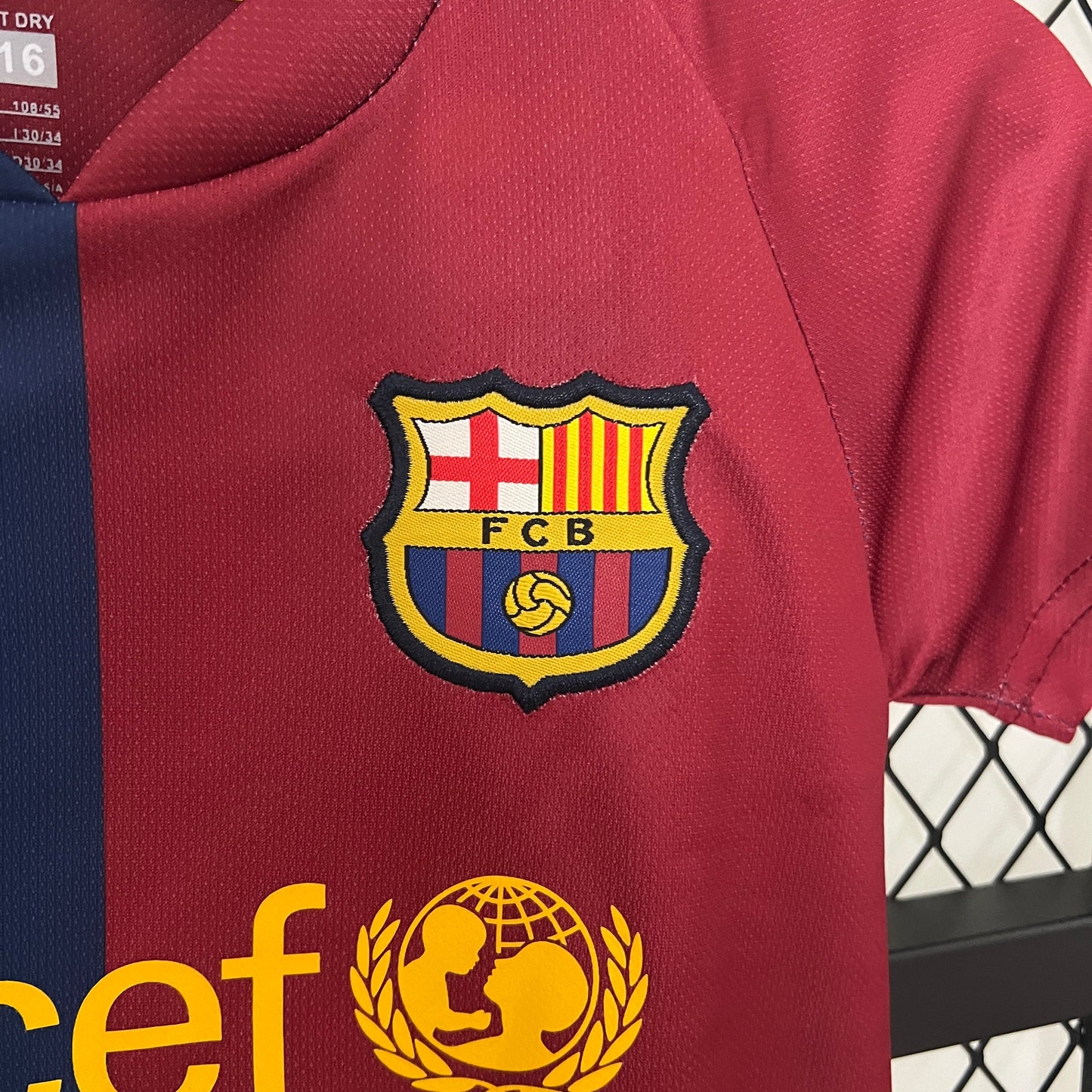 Kit Infantil Barcelona Home Retrô 08/09 Nke - Grená