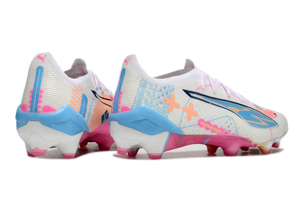 Chuteira Society Puma Ultra Ultimate Match Pro - Colorida Bege