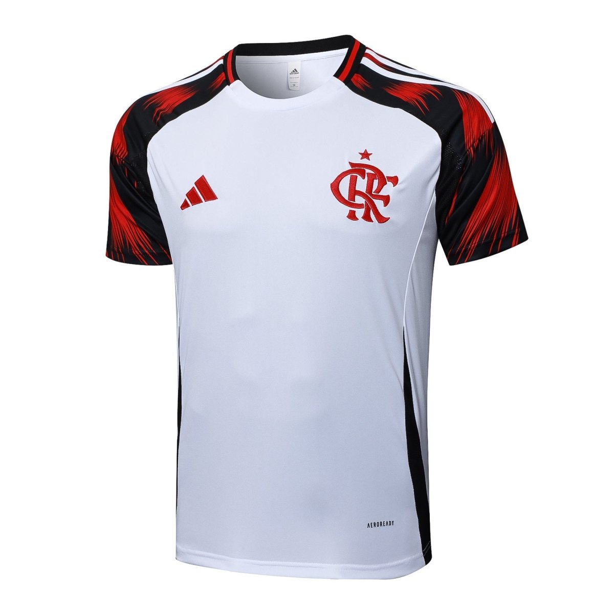 Kit Treino Flamengo 25/26 Masculino Short e Camisa - Branca e Preta