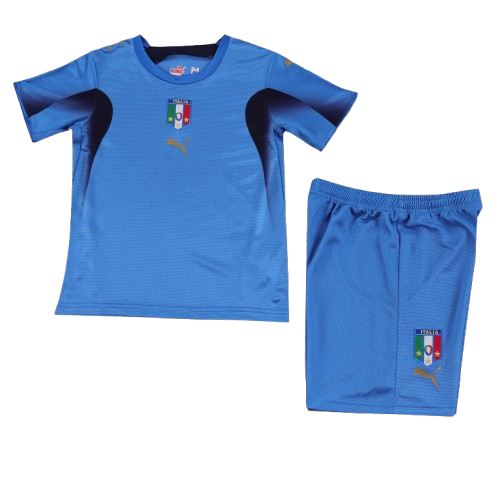 Kit Infantil Italia Home Retro 2006 - Azul
