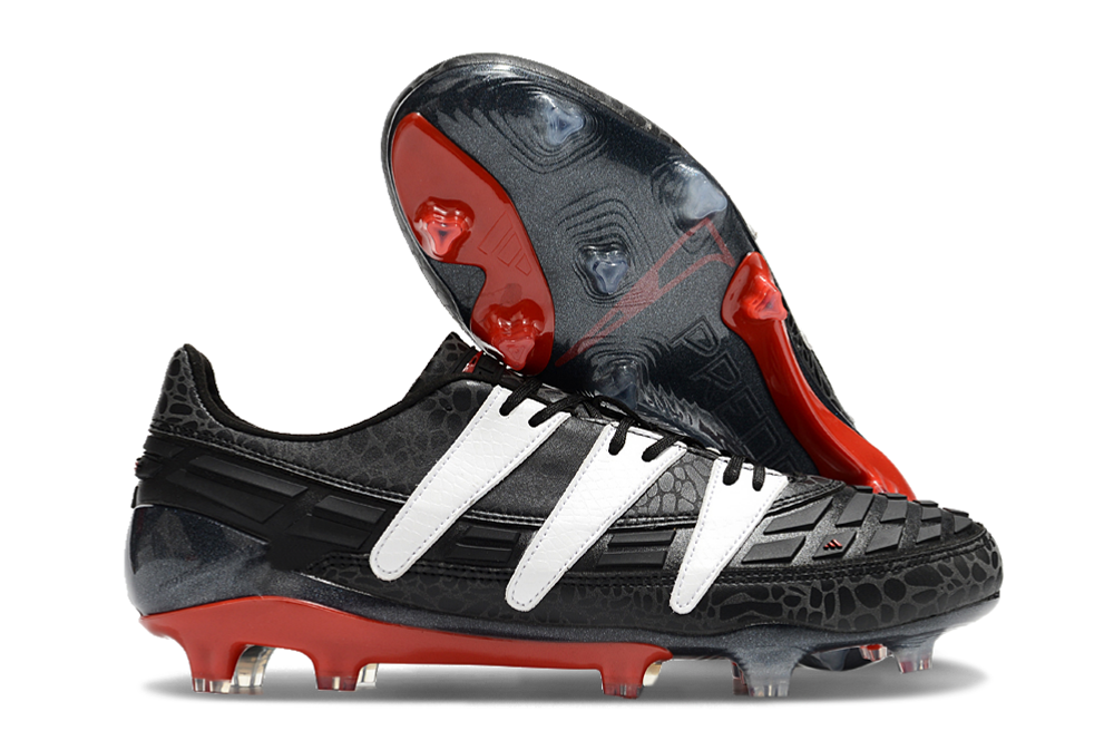 Chuteira Campo Adidas Predator 1994 Accelerator FG - Preto e Branco