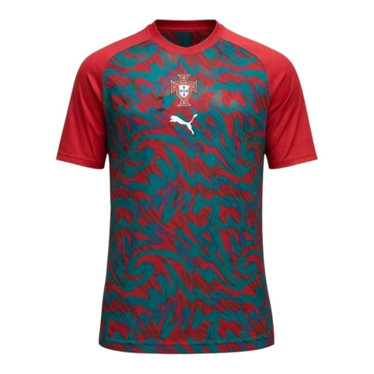 Portugal Pré Jogo 26/27 Masculina Torcedor Puma - Vermelho e Verde