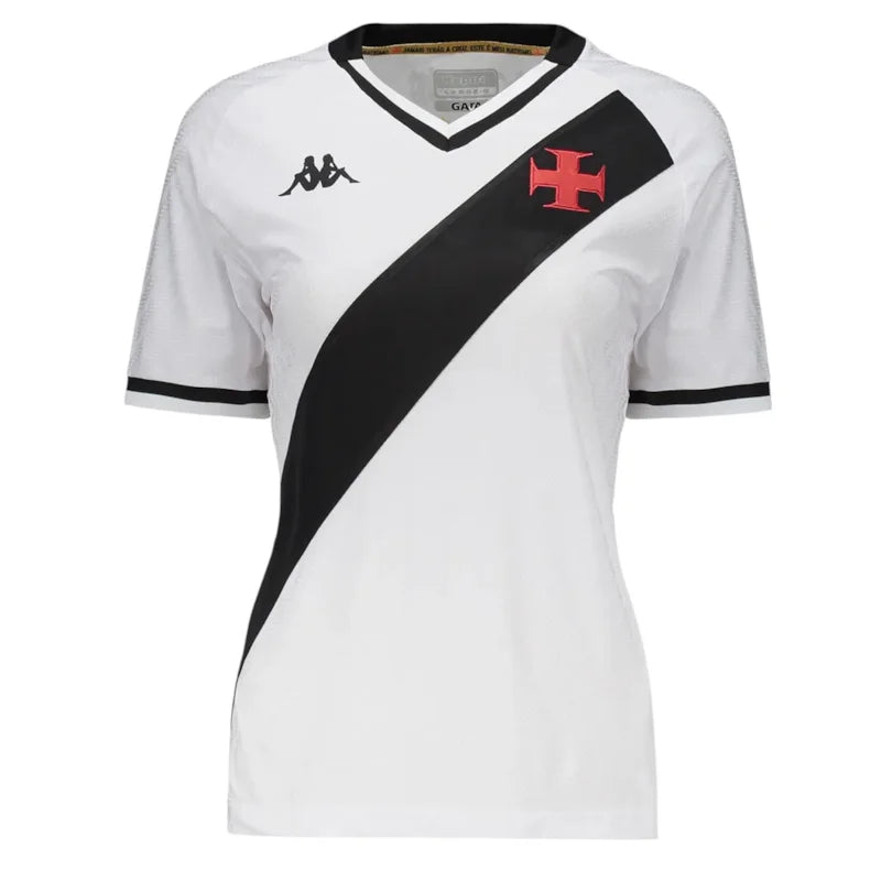 Vasco Away 25/26 Kappa Feminino - Branco