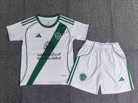 Kit Infantil Al Ahli Home 25/26 - Branco