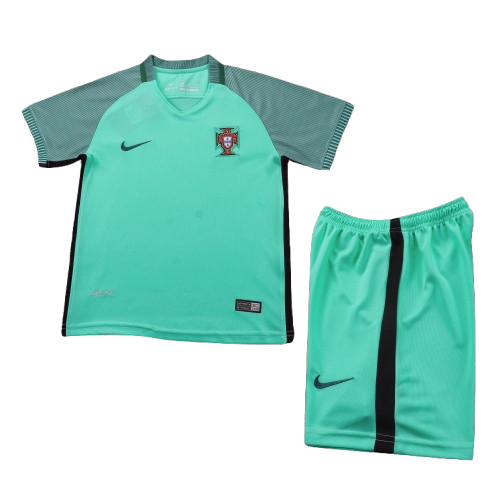 Kit Infantil Portugal Away Retrô 2016 - Verde