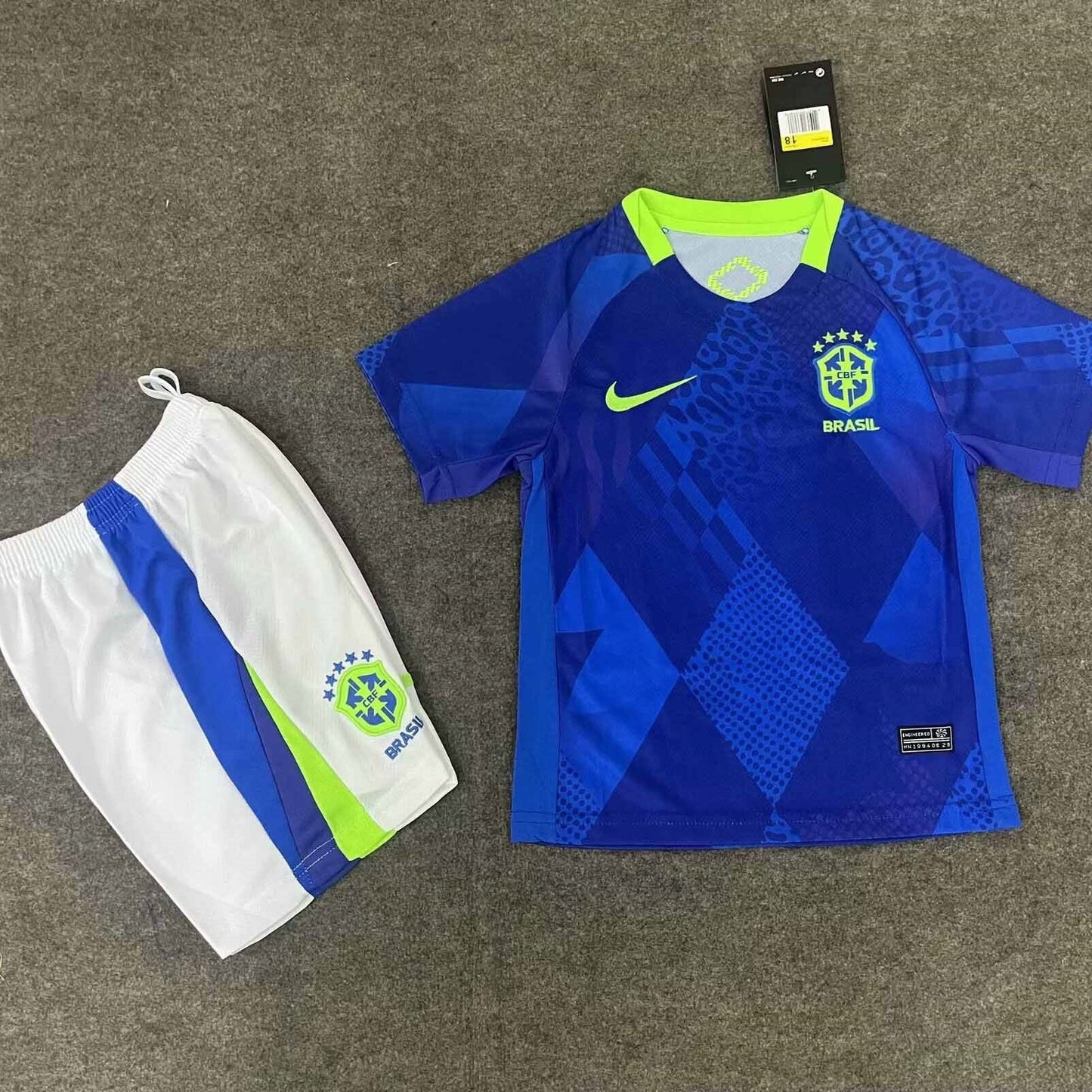 Kit Infantil Brasil Away 25/26 - Azul