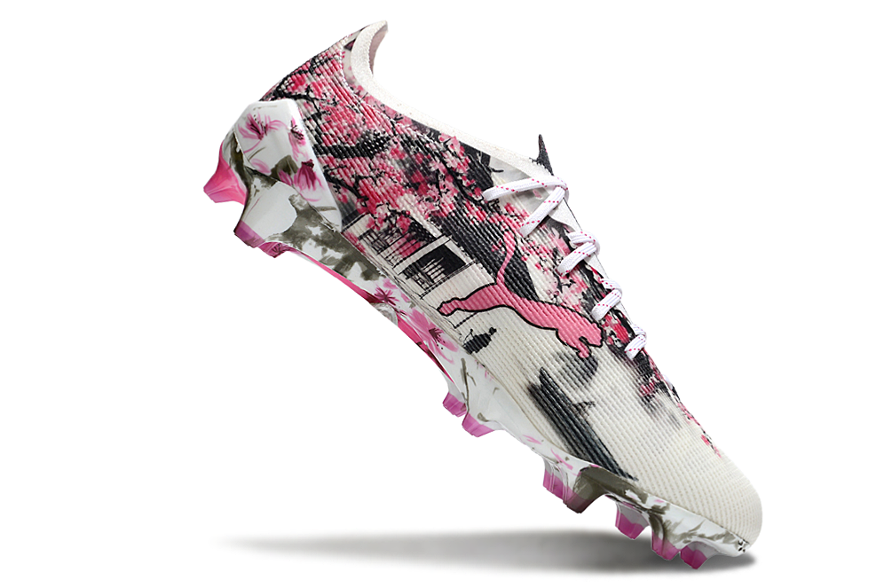 Chuteira Society Puma Ultra Ultimate Match Pro - Colorida Rosa