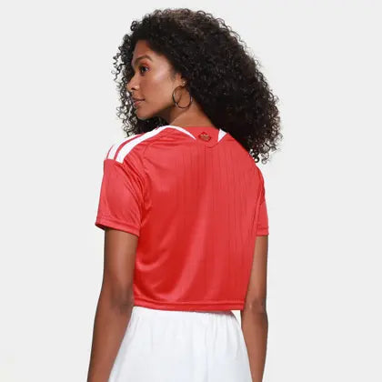 Internacional Home Cropped 26/27 Adidas Feminino -  Vermelho