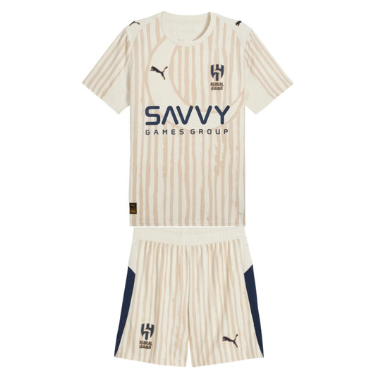 Kit Infantil Al Hilal Away Mundial de Clubes 25/26 - Bege