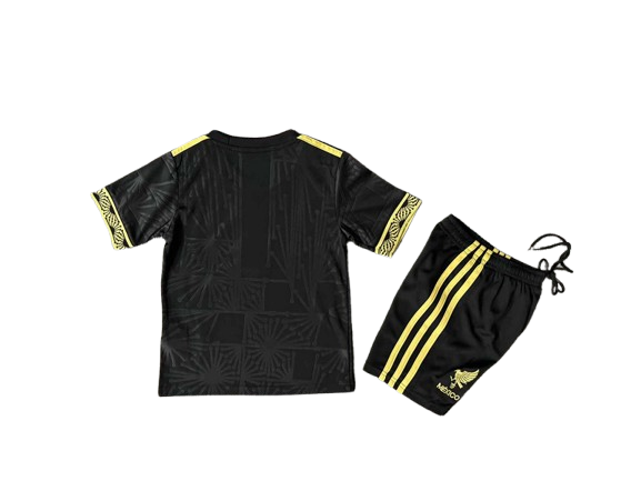 Kit Infantil México Edição Especial 25/26 - Preto e Dourado
