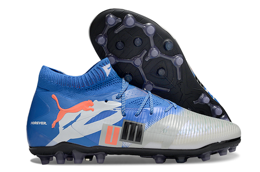 Chuteira Campo Puma Future 8 Ultimate FG - Azul e Cinza
