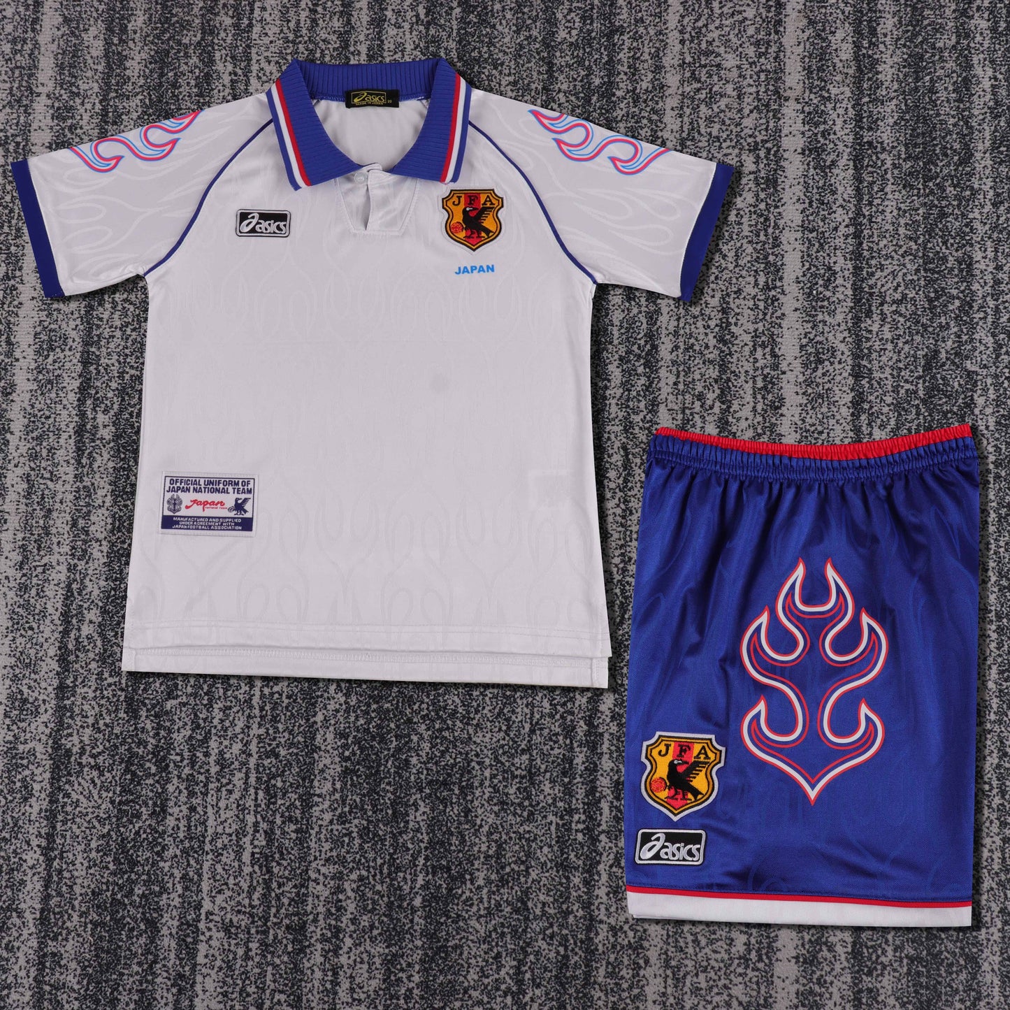 Kit Infantil Japão Away Retro 1998 - Branco