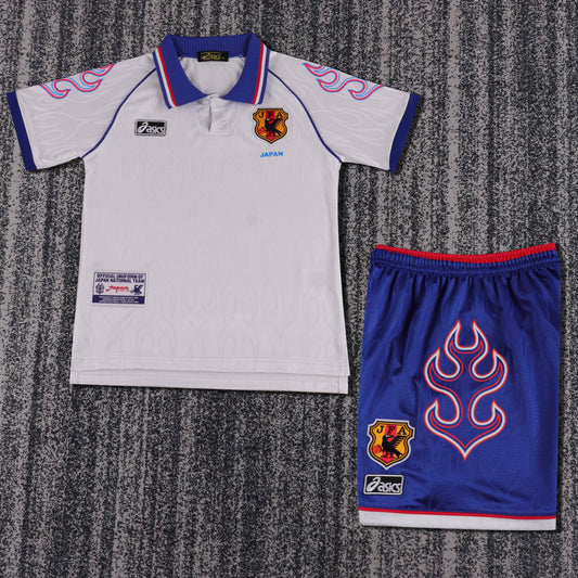 Kit Infantil Japão Away Retro 1998 - Branco