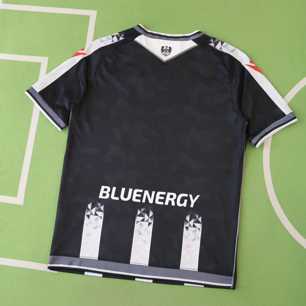 Udinese Home 25/26 Torcedor Macron - Preto e Branco