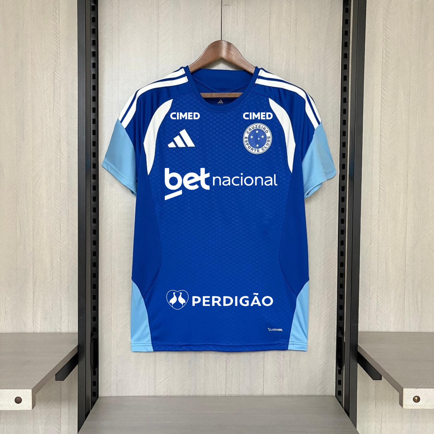 Cruzeiro Treino 26/27 Torcedor Com Patrocínios Adidas - Azul