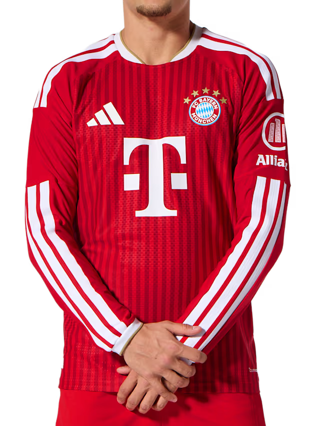 Bayern de Munique Home Manga Longa 26/27 Jogador Adidas - Vermelha