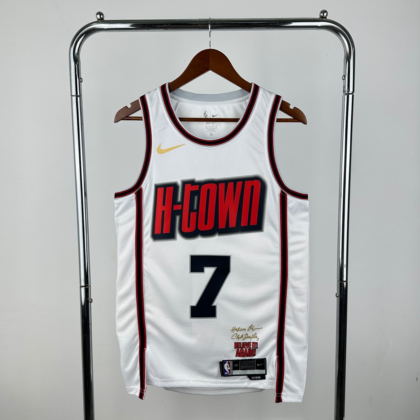 Regata Houston Rockets Masculina - Branca