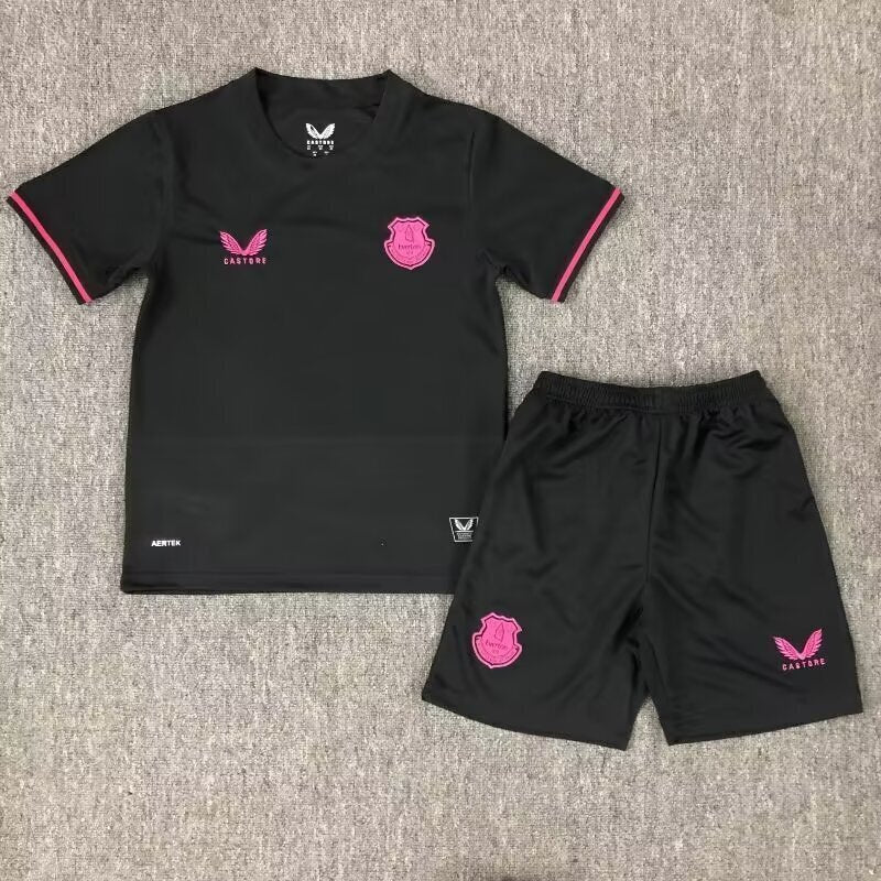 Kit Infantil Everton Third 25/26  - Preto