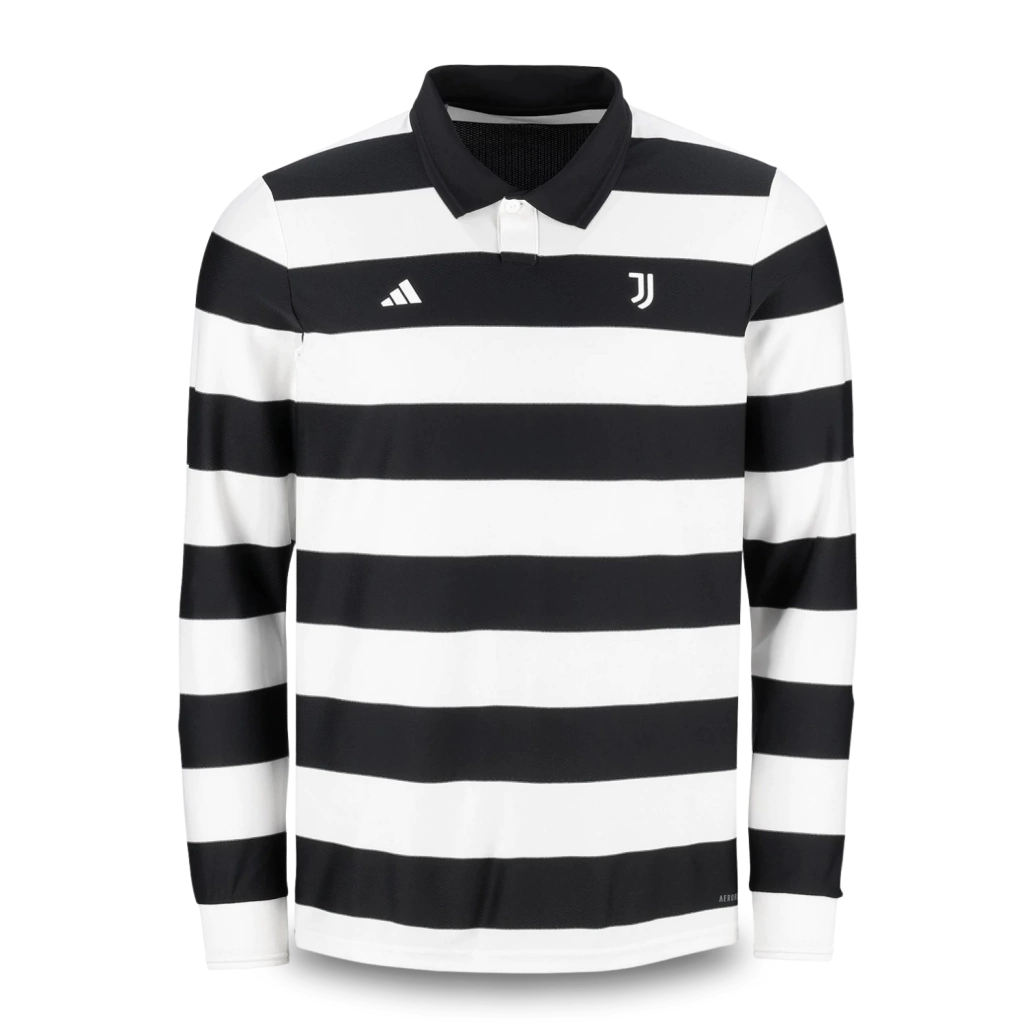 Juventus Fourth Manga Longa 25/26 Torcedor Adidas  - Preto e Branco