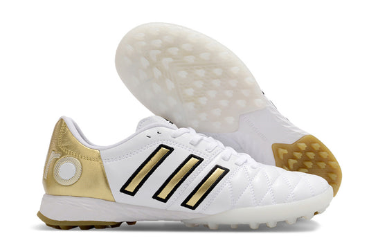 Chuteira Society Adidas adiPURE 11 Pro X PD25 Trx FG - Branca e Dourada