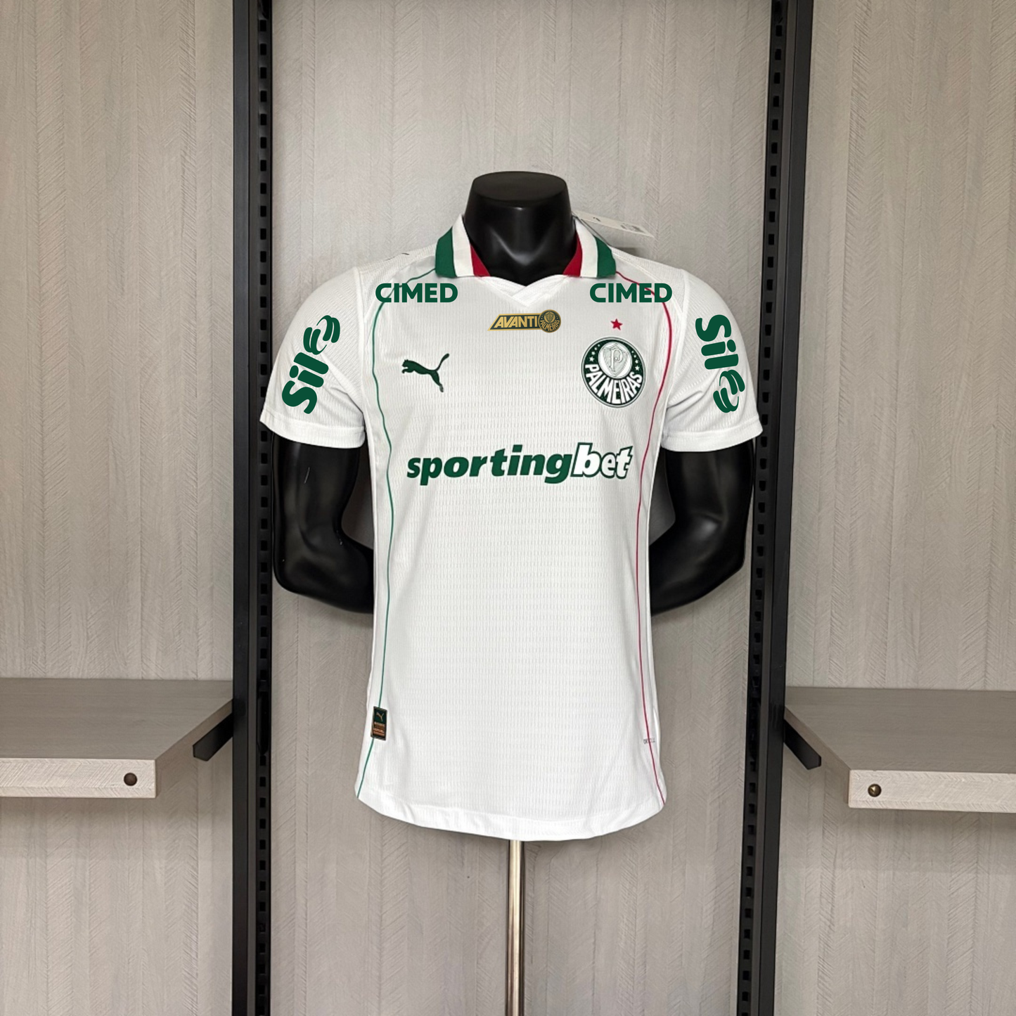 Palmeiras Away 26/27 Jogador Com Patrocínios Puma - Branco