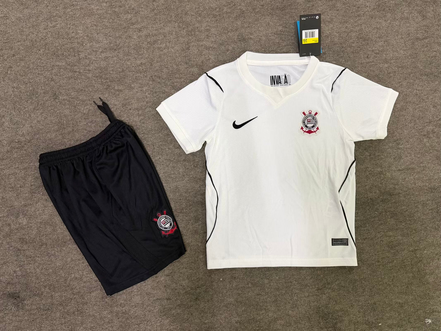 Kit Infantil Corinthians Home 26/27 Feminino - Branco