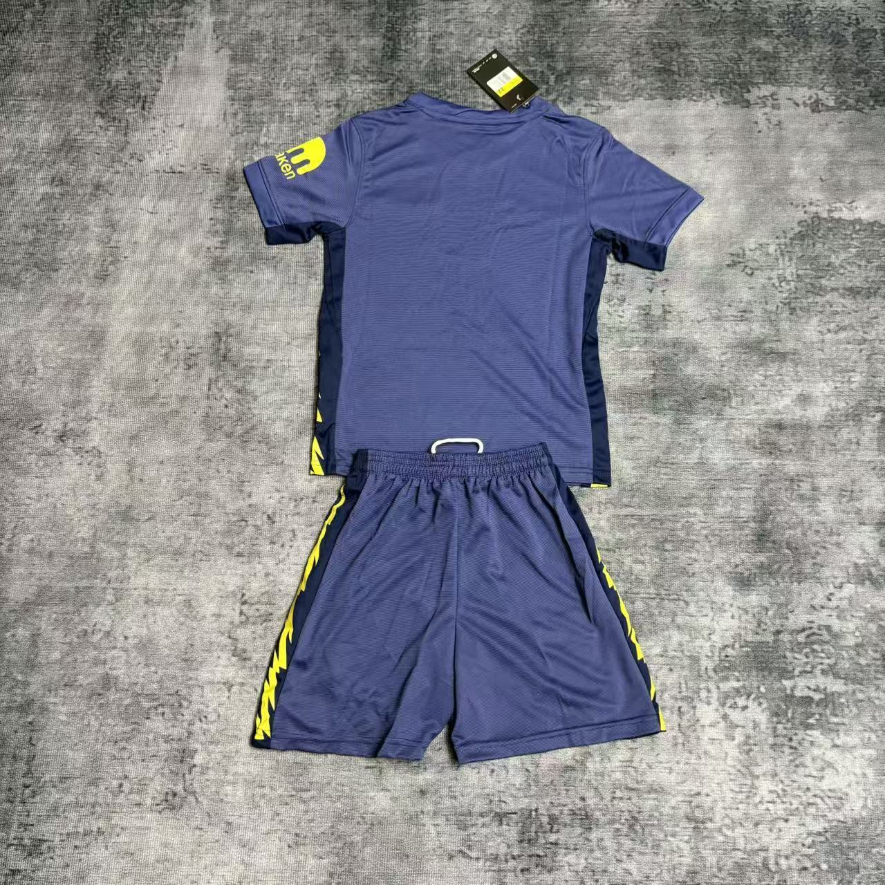 Kit Infantil Atlético de Madrid Away 25/26 - Azul Escuro