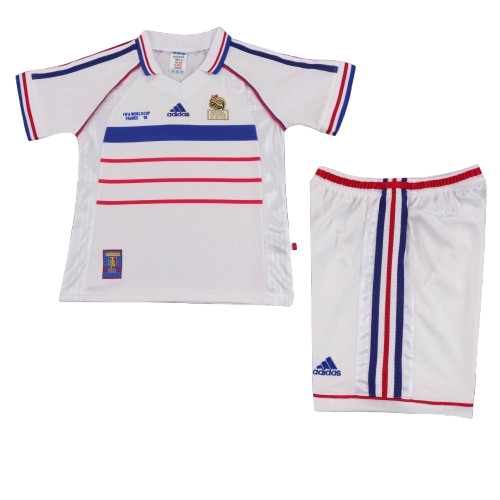 Kit Infantil França Away Retro 1998 - Branca