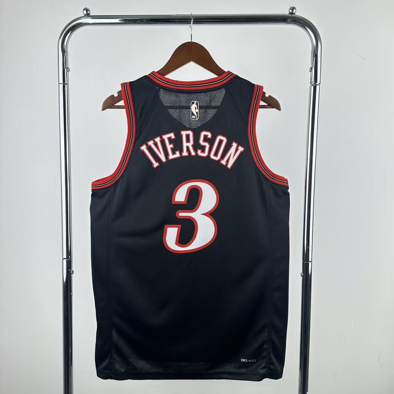 Regata Philadelphia 76ers Masculina - Preta