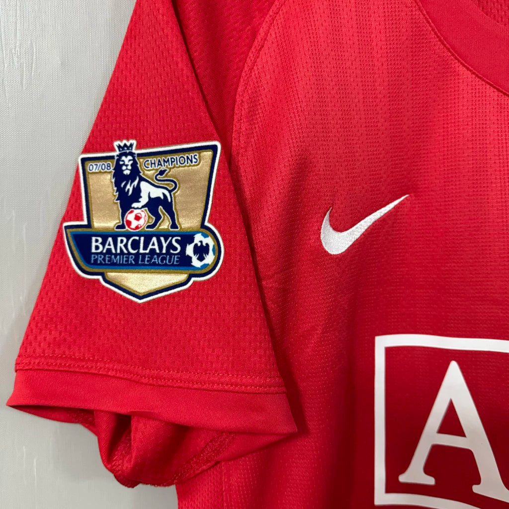 Manchester United Home 07/08 Retrô Nike - Vermelho