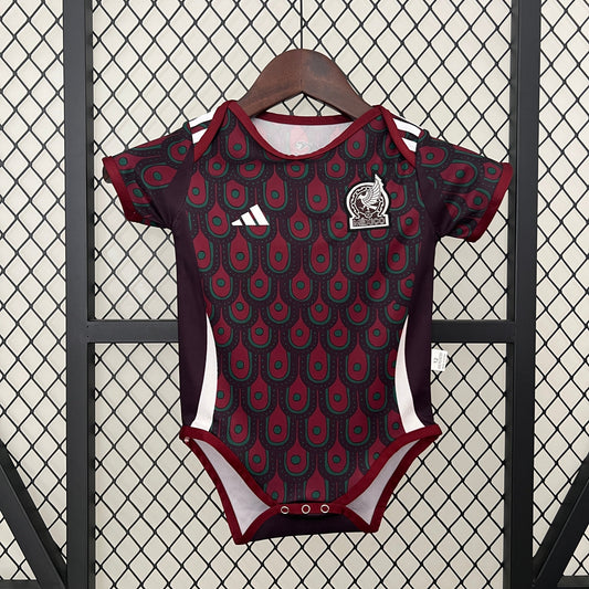 Body Bebê Infantil México Away 24/25 Adidas  - Vermelho