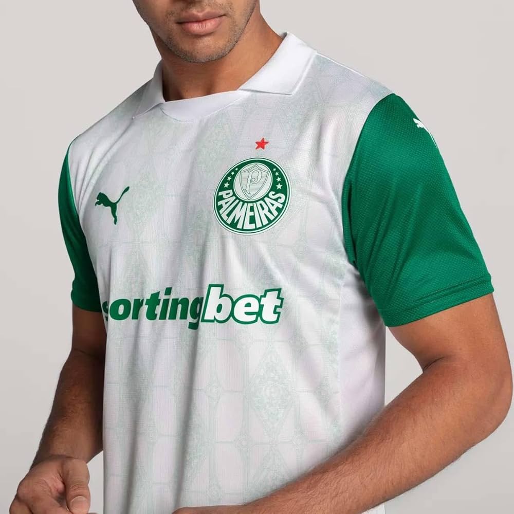 Palmeiras Away 25/26 Jogador Masculino Puma - Branca