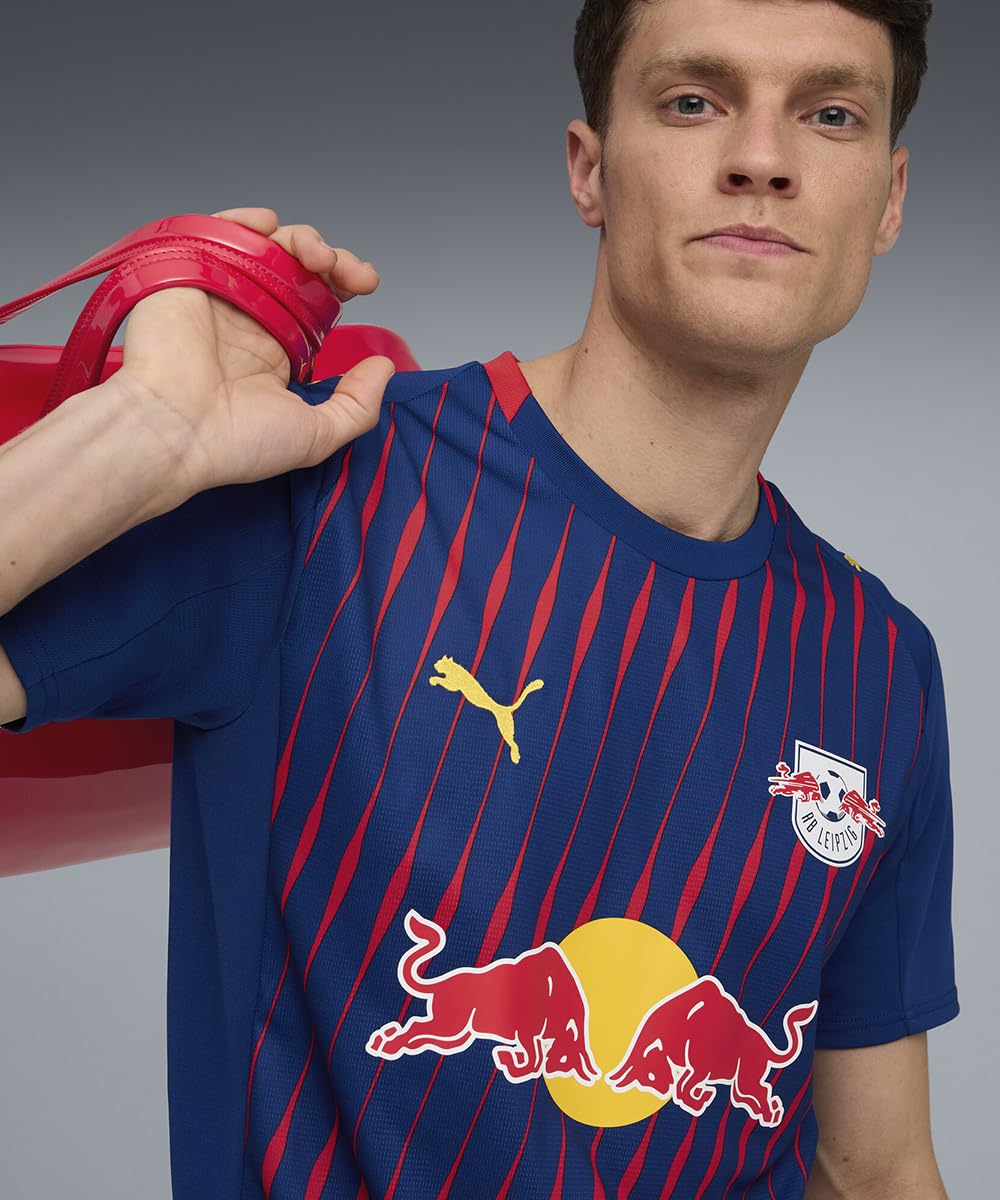 RB Leipzig Away 25/26 Puma - Azul e Vermelho