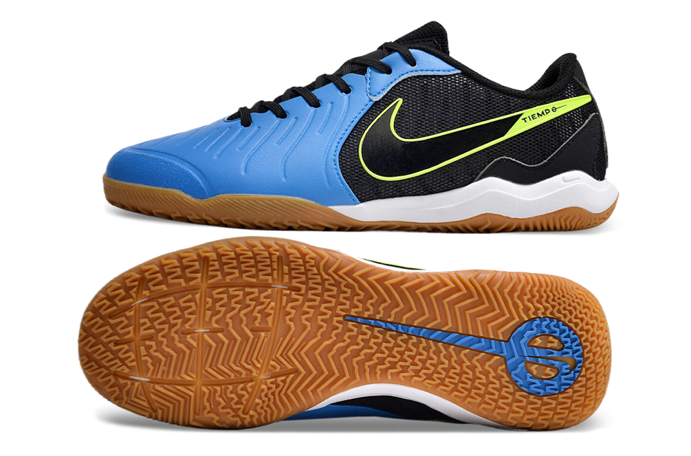 Chuteira Futsal Nike Tiempo Legend 10 Academy IC - Preto e Azul