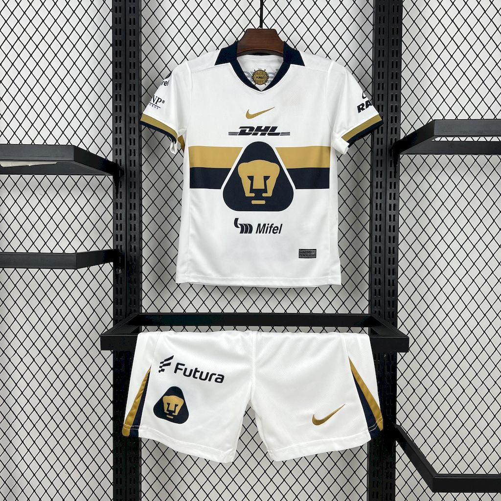 Kit Infantil Pumas Home 25/26 - Branco