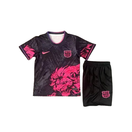 Kit Infantil Barcelona Edição Especial 25/26 -  Preto e Rosa