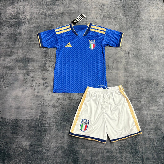 Kit Infantil Itália Home 26/27 Adidas Unissex - Azul