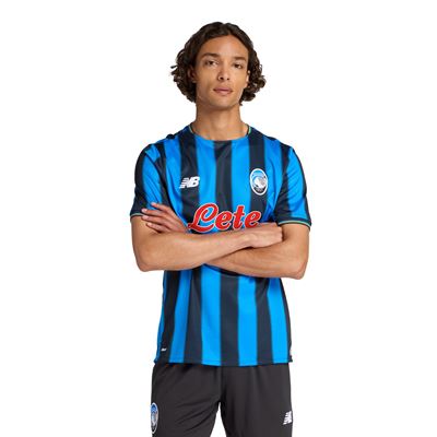 Atalanta Home 25/26 Torcedor New Balance - Azul e Preto