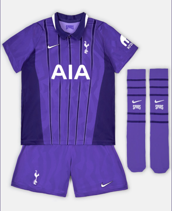 Kit Infantil Tottenham Third 26/27 - Roxo