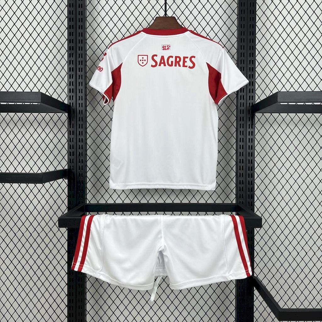 Kit Infantil Benfica Away 25/26 - Branca