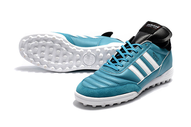 Chuteira Society Adidas Mundial Team Astro FG - Azul Turquesa