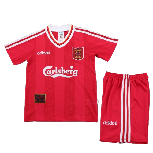 Kit Infantil Liverpool Home Retrô 96/97 - Vermelho