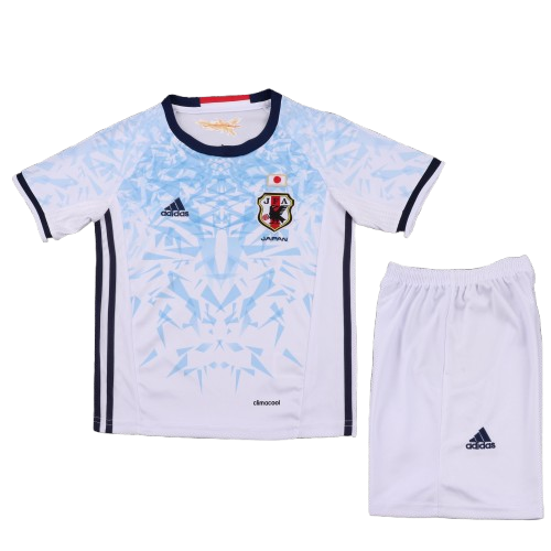Kit Infantil Japão Away Retro 16/17 - Branco e Azul