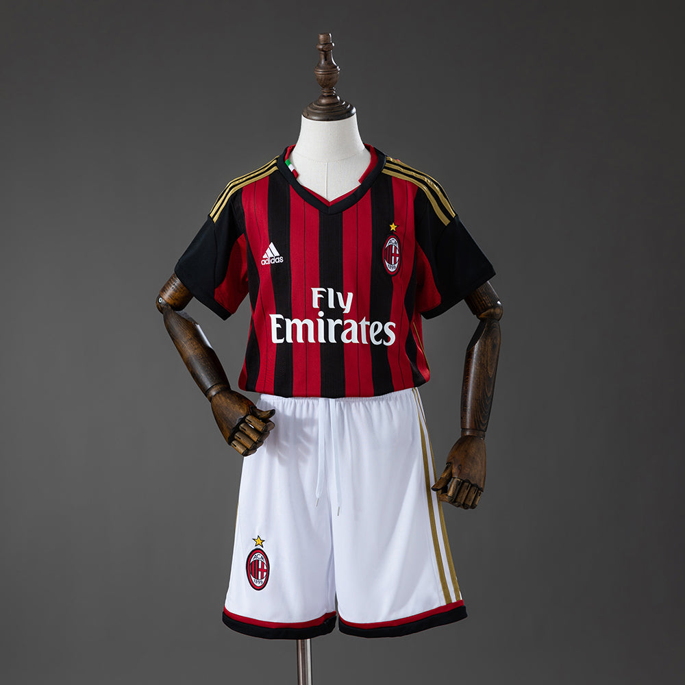 Kit Infantil Milan Home Retrô 2013 - Vermelho e Preto