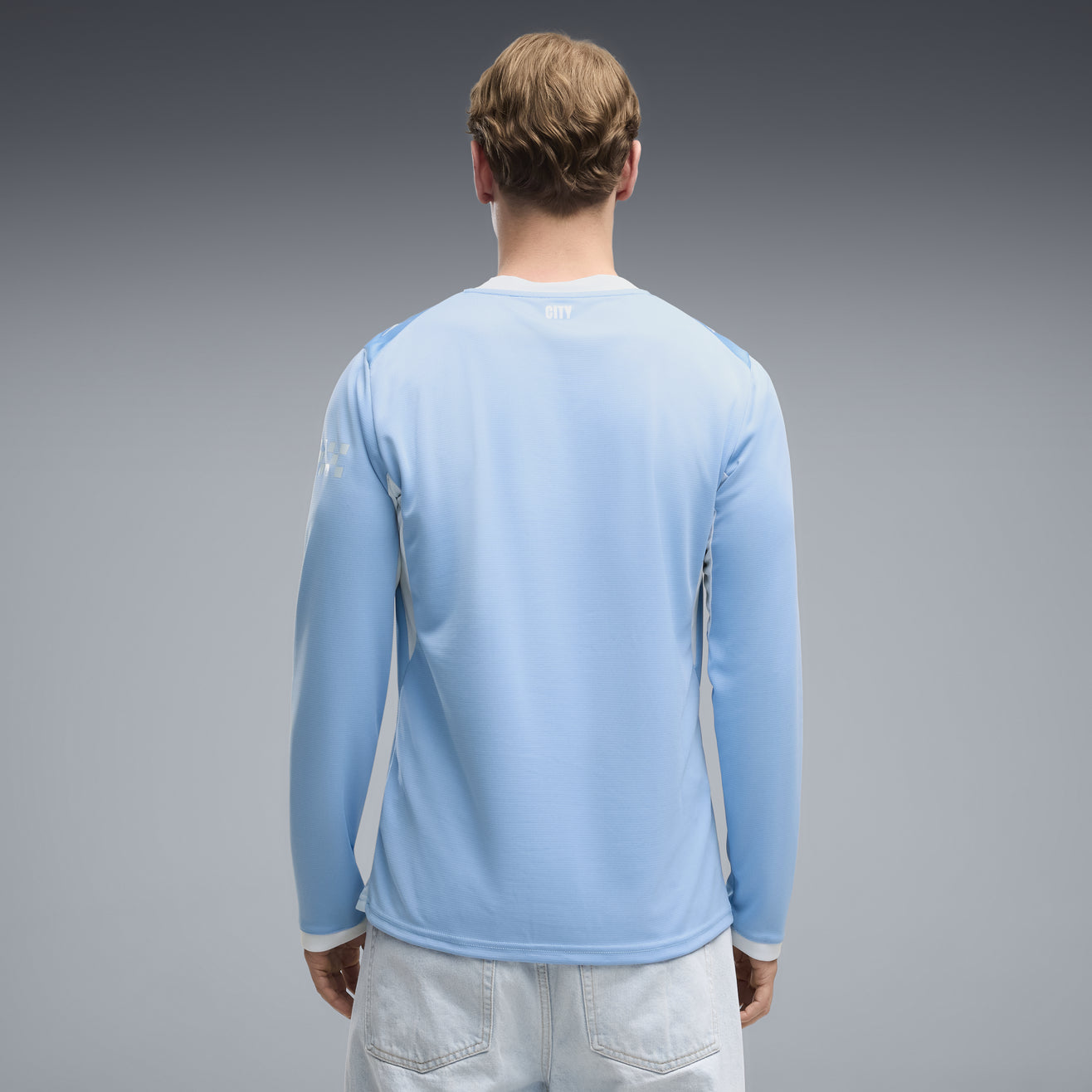 Manchester City Home Manga Longa 26/27 Torcedor Puma - Azul