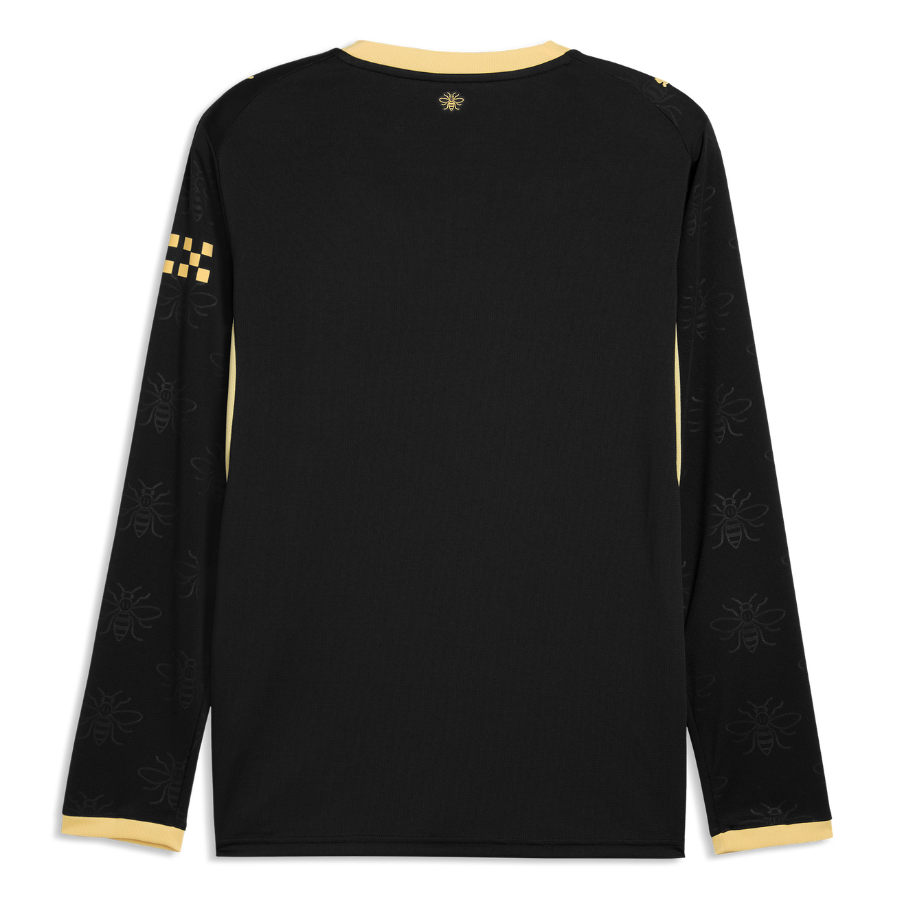 Manchester City Away Manga Longa 26/27 Torcedor Puma - Preto e Dourado