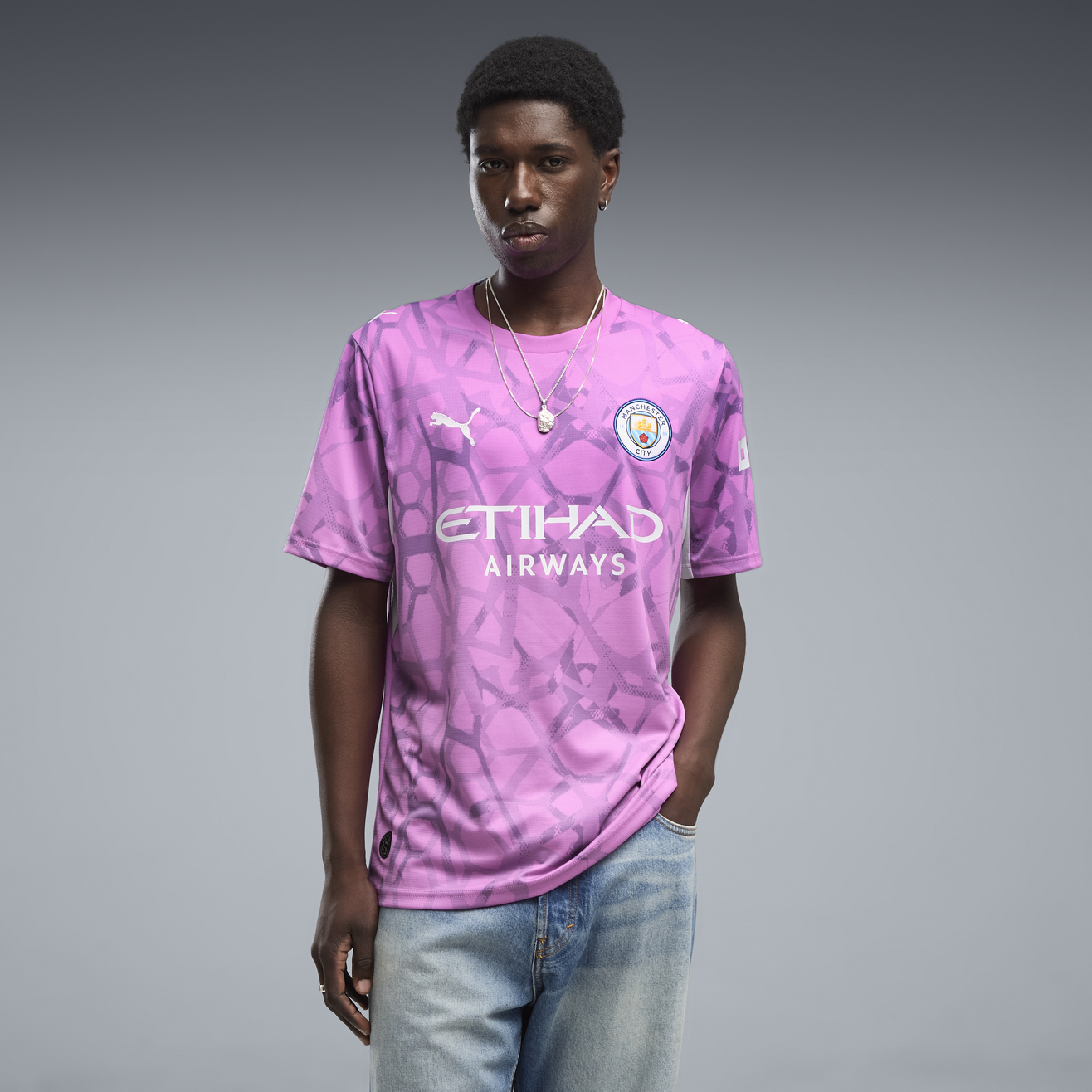 Manchester City Goleiro 26/27 Torcedor Puma - Rosa