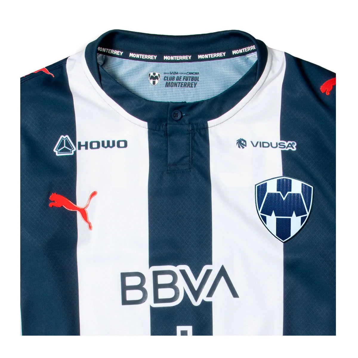 Monterrey Home 26/27 Torcedor Puma Masculino - Azul e Branco